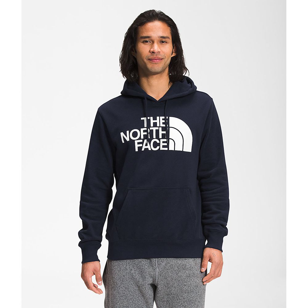 The North Face Hoodie Mens Australia - The North Face Half Dome Pullover Navy (VPK-350917)